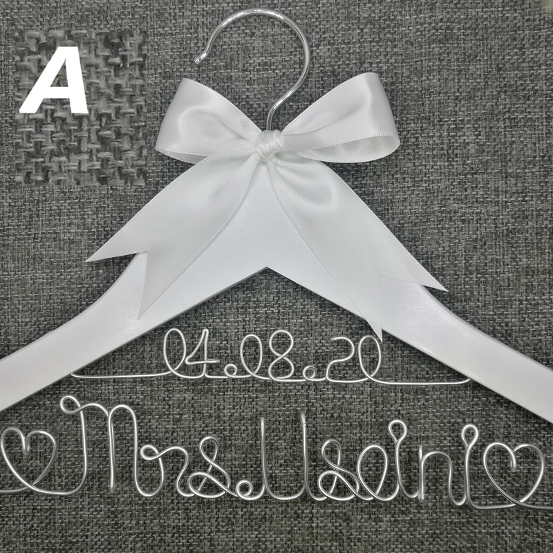 Personalized Bridal Wedding Hanger