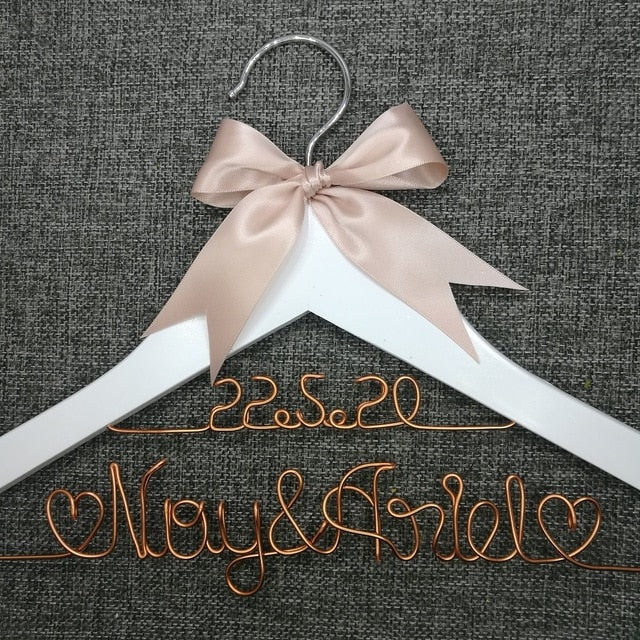 Personalized Bridal Wedding Hanger