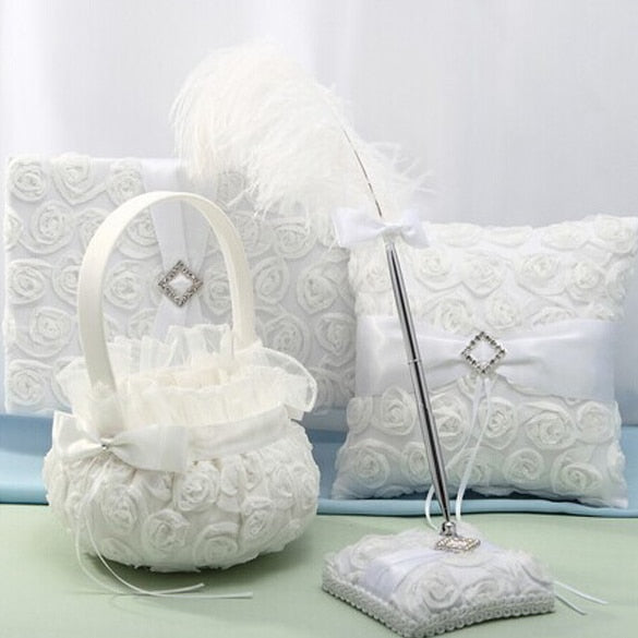 Flower Girl Basket For Ceremony Wedding Decoration