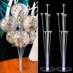 1 Set 7 Tubes Balloon Stand Balloon Holder Column Confetti Balloons