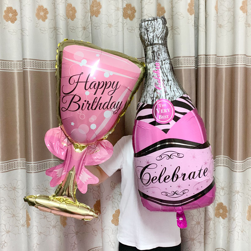 Big Helium Balloon Champagne Goblet Balloon Wedding Decorations