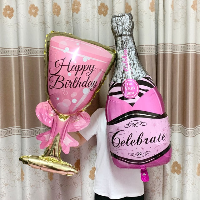 Big Helium Balloon Champagne Goblet Balloon Wedding Decorations