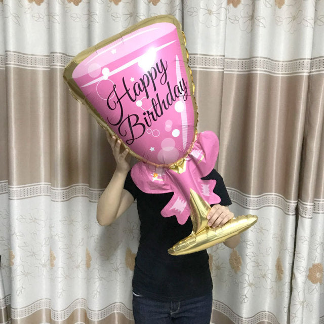 Big Helium Balloon Champagne Goblet Balloon Wedding Decorations