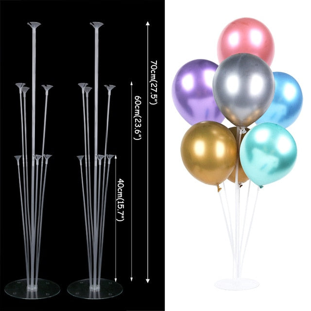 7/11/13/19 Tubes Balloon Stand Holder Column Confetti Balloons Wedding Decoration