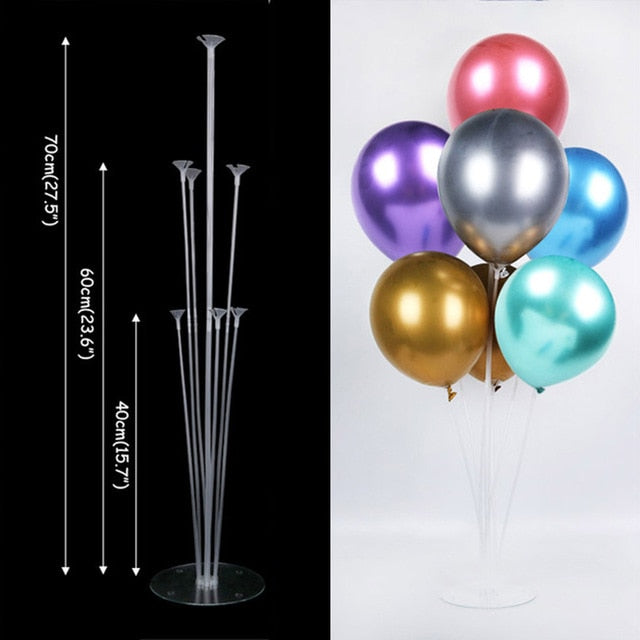 7/11/13/19 Tubes Balloon Stand Holder Column Confetti Balloons Wedding Decoration