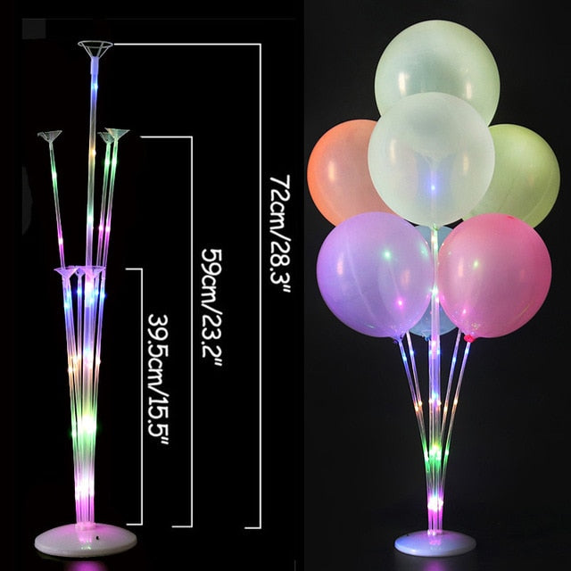 7/11/13/19 Tubes Balloon Stand Holder Column Confetti Balloons Wedding Decoration