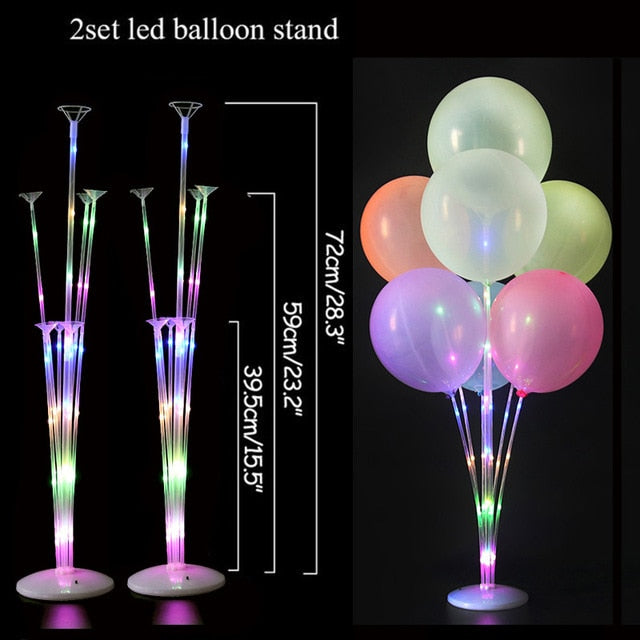 7/11/13/19 Tubes Balloon Stand Holder Column Confetti Balloons Wedding Decoration