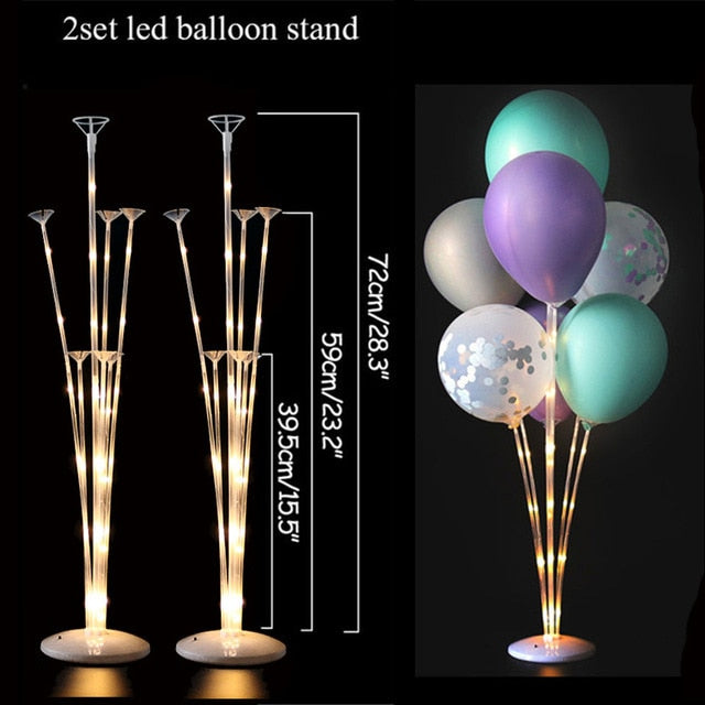 7/11/13/19 Tubes Balloon Stand Holder Column Confetti Balloons Wedding Decoration