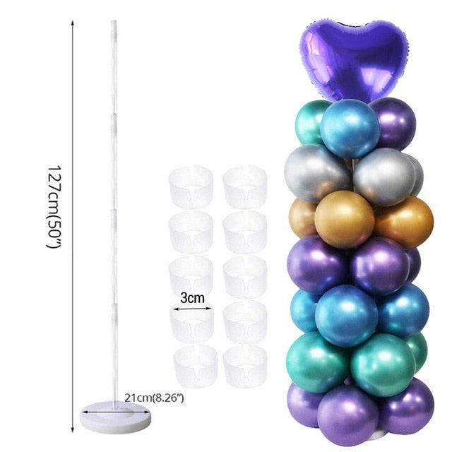 7/11/13/19 Tubes Balloon Stand Holder Column Confetti Balloons Wedding Decoration