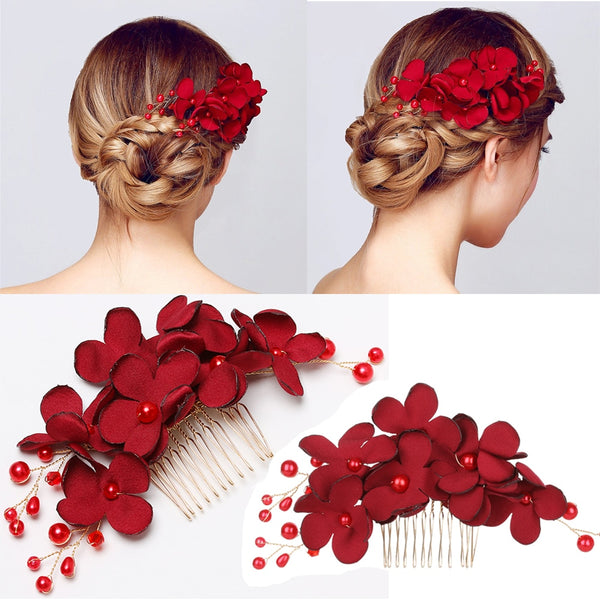 Flower Hair Comb Bridal Hairpin