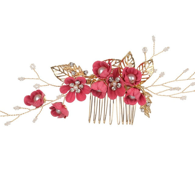 Flower Hair Comb Bridal Hairpin