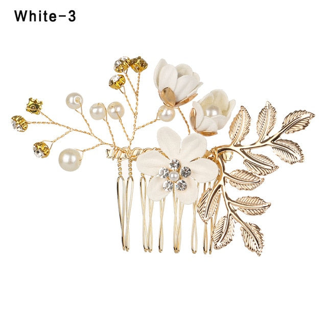 Flower Hair Comb Bridal Hairpin