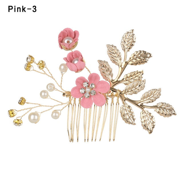 Flower Hair Comb Bridal Hairpin