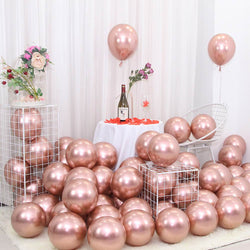 25pcs Rose Gold Metal Balloon  Decoration