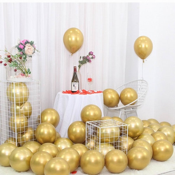 25pcs Rose Gold Metal Balloon  Decoration