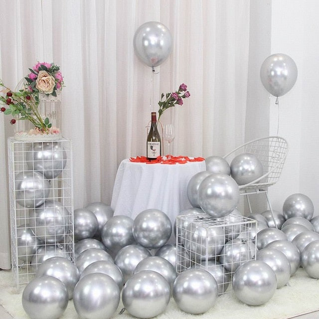 25pcs Rose Gold Metal Balloon  Decoration