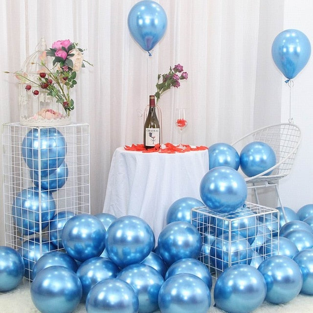 25pcs Rose Gold Metal Balloon  Decoration