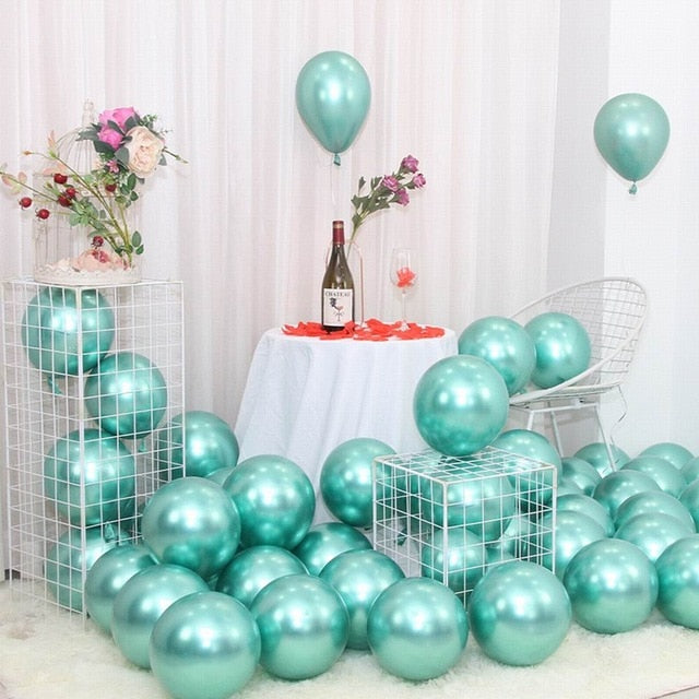 25pcs Rose Gold Metal Balloon  Decoration