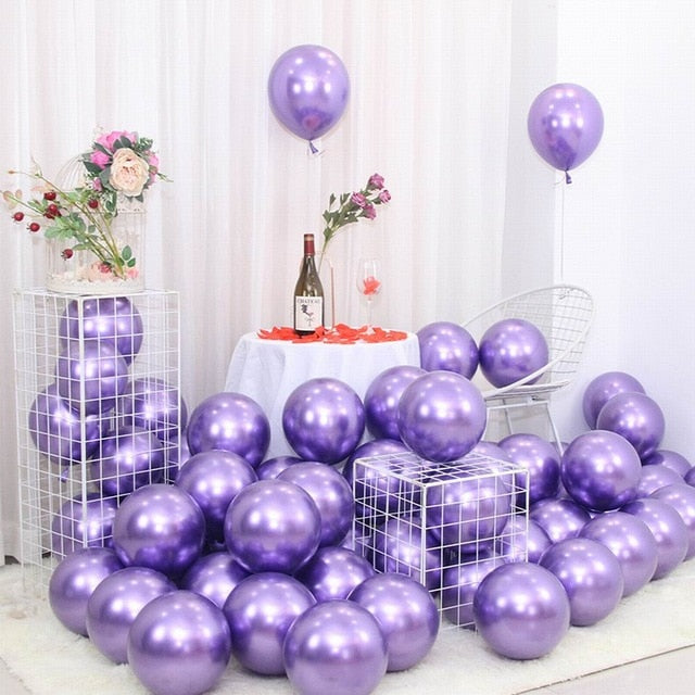 25pcs Rose Gold Metal Balloon  Decoration