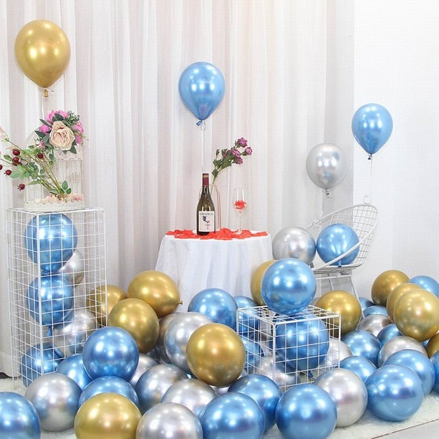 25pcs Rose Gold Metal Balloon  Decoration