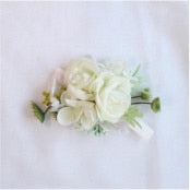 Men Boutonniere Buttonhole Rose Brooch Bride Wedding Wrist Corsage Bracelet