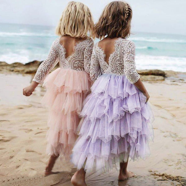 Girl Lace Dress Baby Children's Clothing Tutu Kids Dresses for Girls Clothes Ceremony