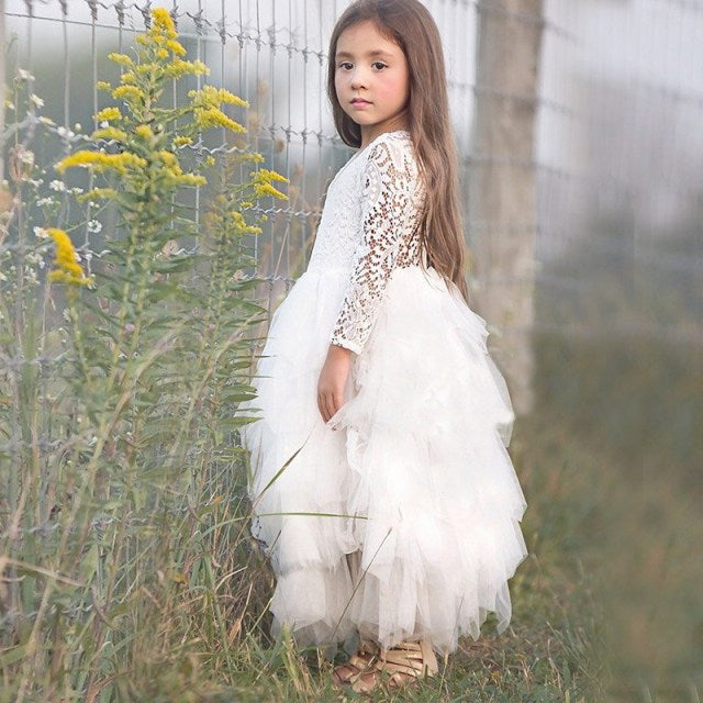 Girl Lace Dress Baby Children's Clothing Tutu Kids Dresses for Girls Clothes Ceremony