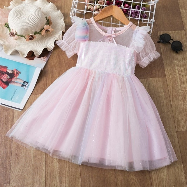 Girl Lace Dress Baby Children's Clothing Tutu Kids Dresses for Girls Clothes Ceremony