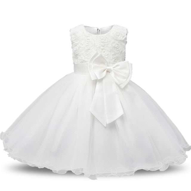 Vintage Flower Girls Dresses Children Party Ceremonies Clothing Princess Baby Girl Wedding Dress