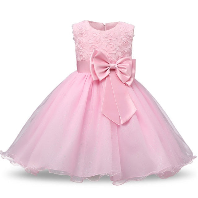 Vintage Flower Girls Dresses Children Party Ceremonies Clothing Princess Baby Girl Wedding Dress