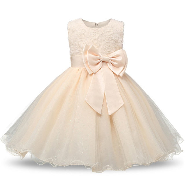 Vintage Flower Girls Dresses Children Party Ceremonies Clothing Princess Baby Girl Wedding Dress