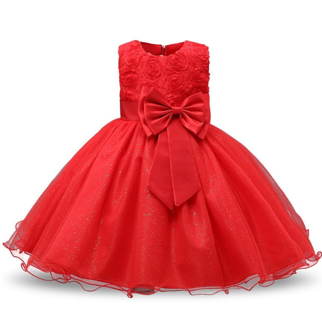 Vintage Flower Girls Dresses Children Party Ceremonies Clothing Princess Baby Girl Wedding Dress