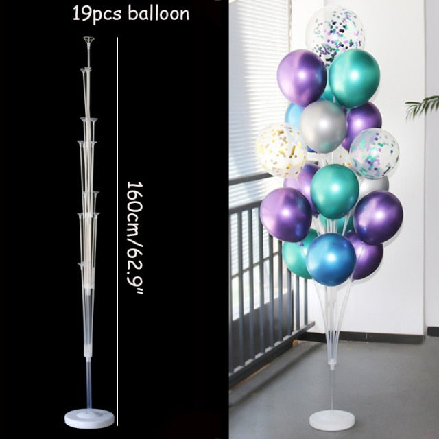 7/11/13/19 Tubes Balloon Stand Holder Column Confetti Balloons Wedding Decoration