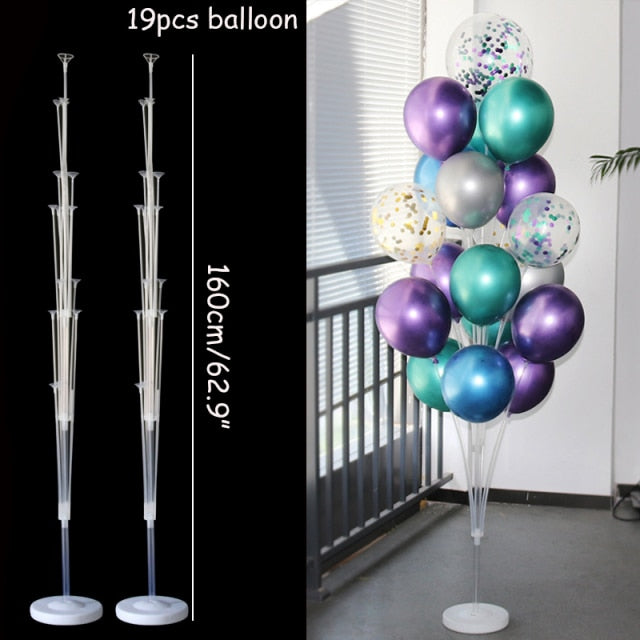 7/11/13/19 Tubes Balloon Stand Holder Column Confetti Balloons Wedding Decoration