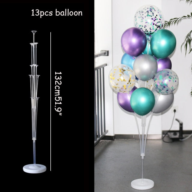 7/11/13/19 Tubes Balloon Stand Holder Column Confetti Balloons Wedding Decoration