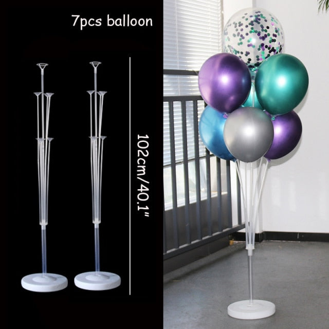 7/11/13/19 Tubes Balloon Stand Holder Column Confetti Balloons Wedding Decoration