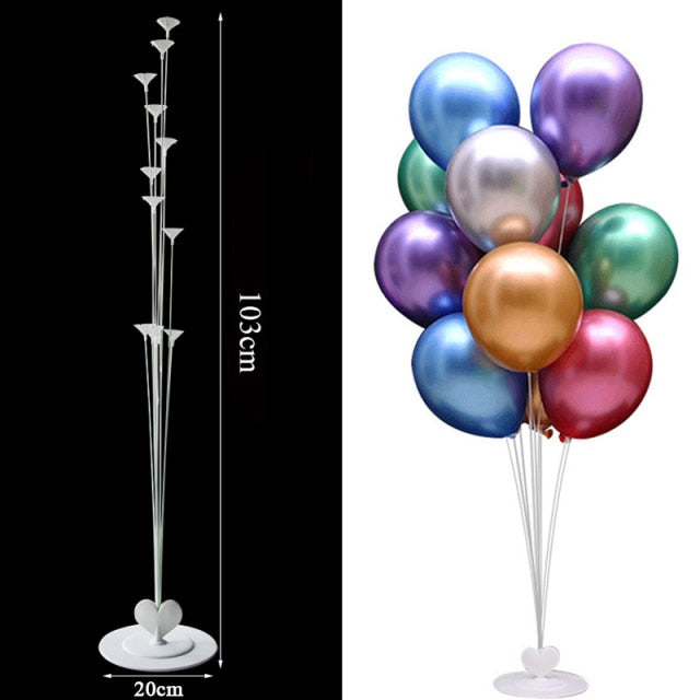 7/11/13/19 Tubes Balloon Stand Holder Column Confetti Balloons Wedding Decoration