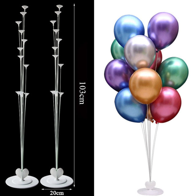 7/11/13/19 Tubes Balloon Stand Holder Column Confetti Balloons Wedding Decoration