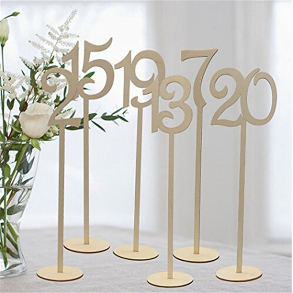 10pcs/pack Hot style Wooden wedding supplies wedding Place holder table