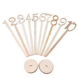 10pcs/pack Hot style Wooden wedding supplies wedding Place holder table